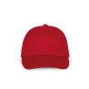 Casquette 7 panneaux Rouge K-up Bahia – 155 g/m²