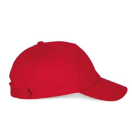 Casquette 7 panneaux Rouge K-up Bahia – 155 g/m² – vue 3