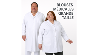 Blouse médicale grande taille
