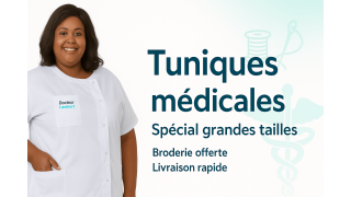 Tunique médicale grande taille
