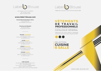 Catalogue vêtement de travail pour métier de la cuisine