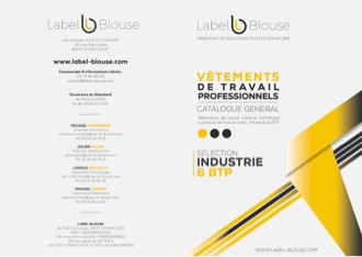 Catalogue vêtement de travail pour métier de l'industrie